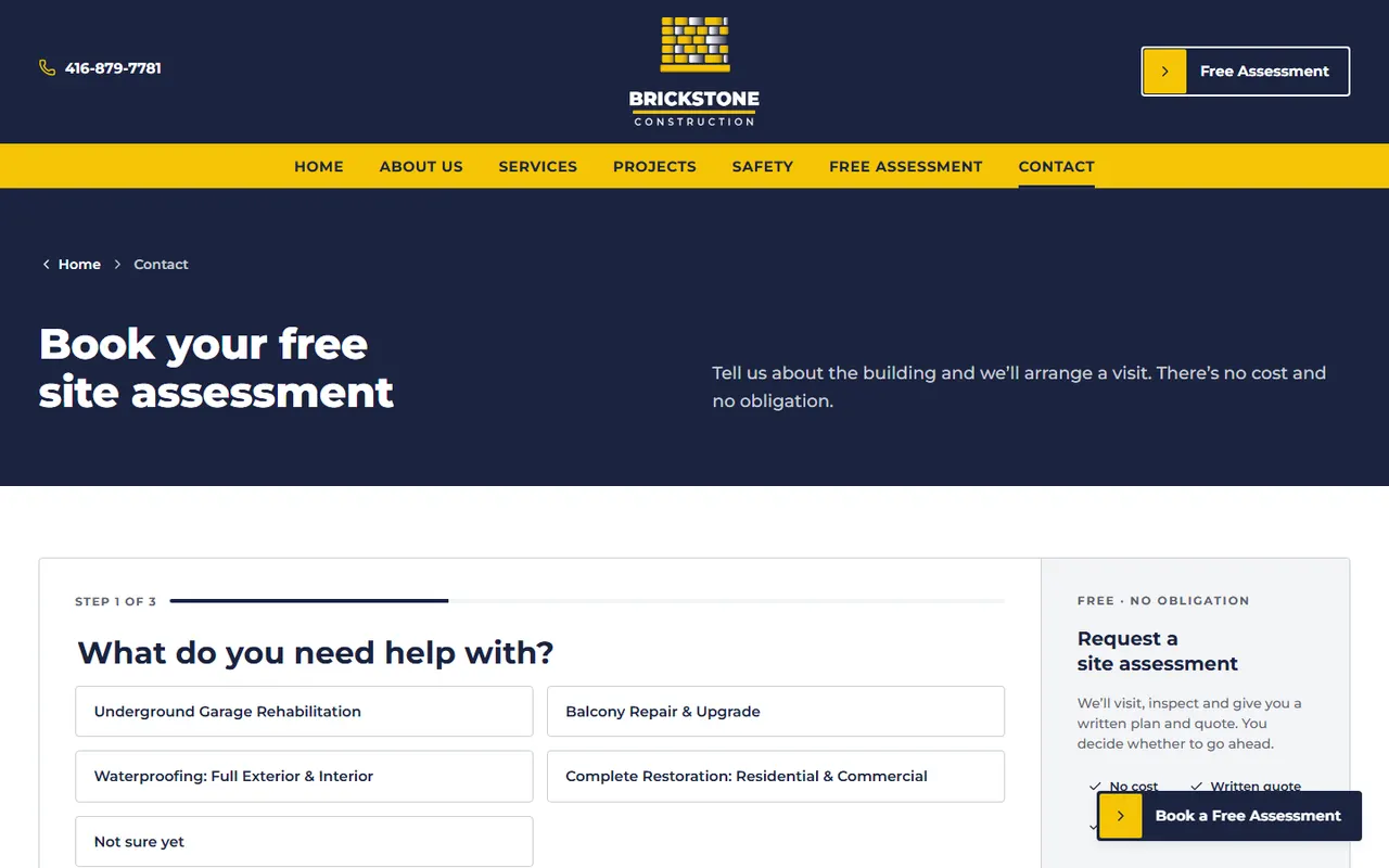 Free assessment