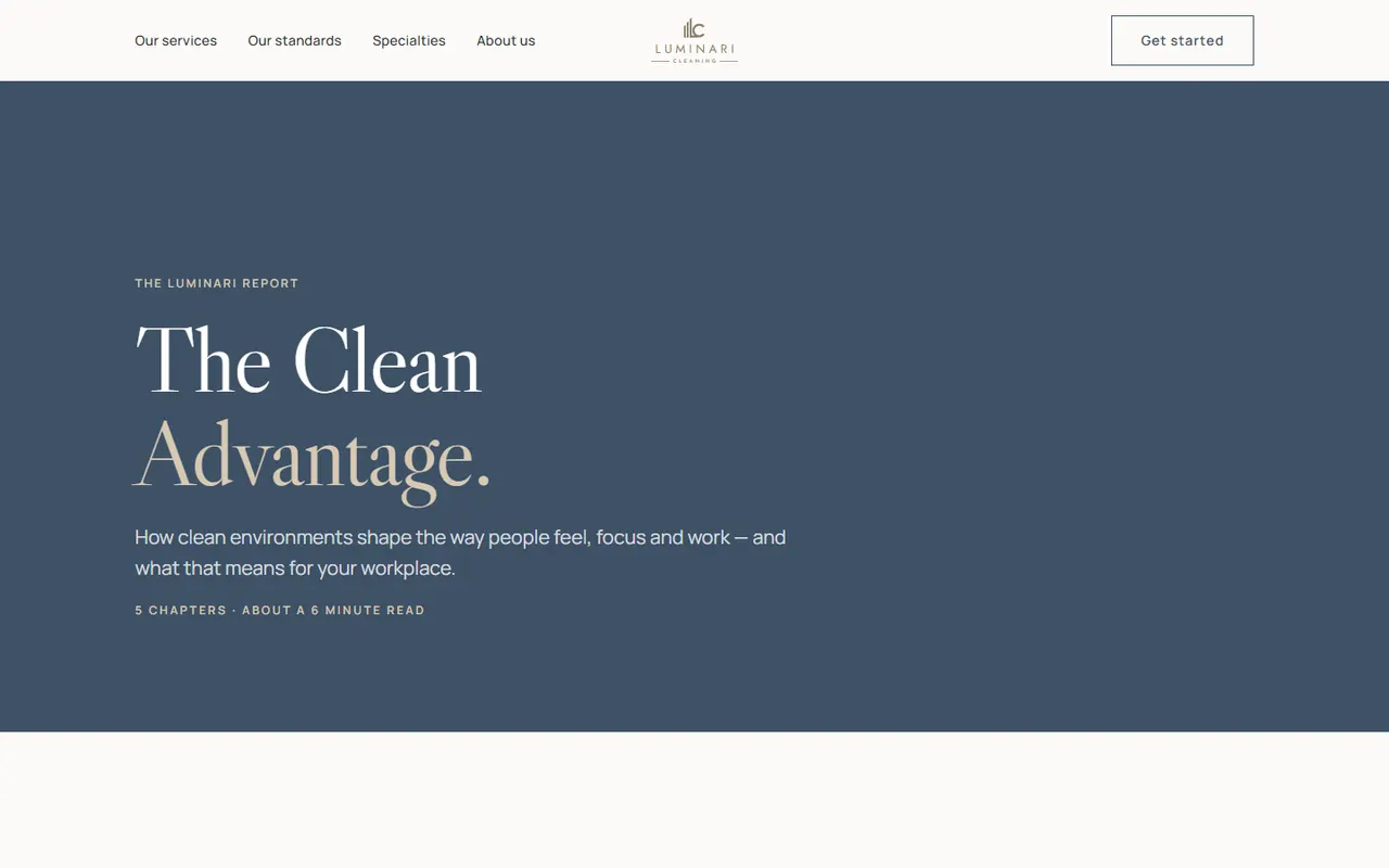 The Clean Advantage