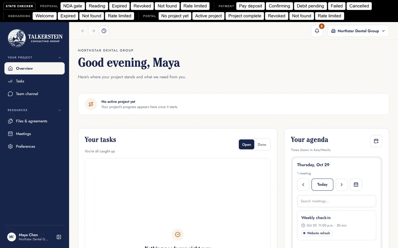 Client portal