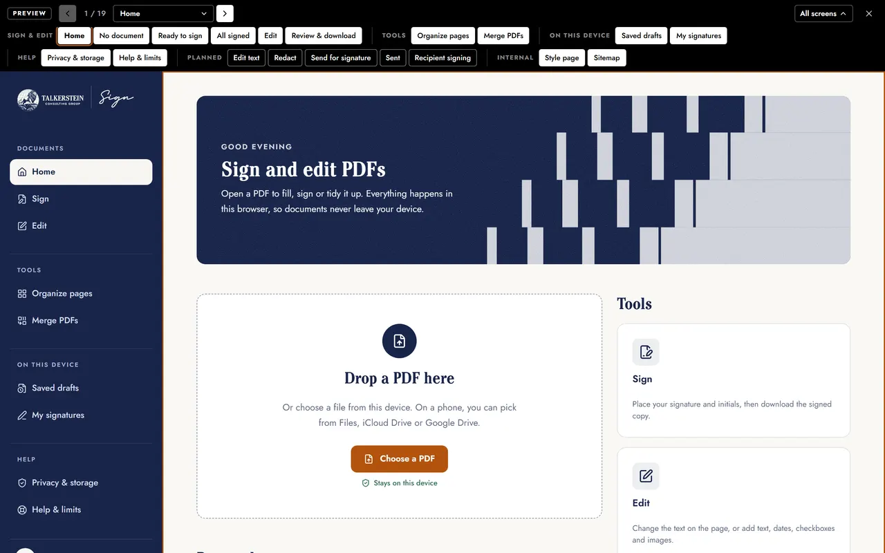 TCG Sign