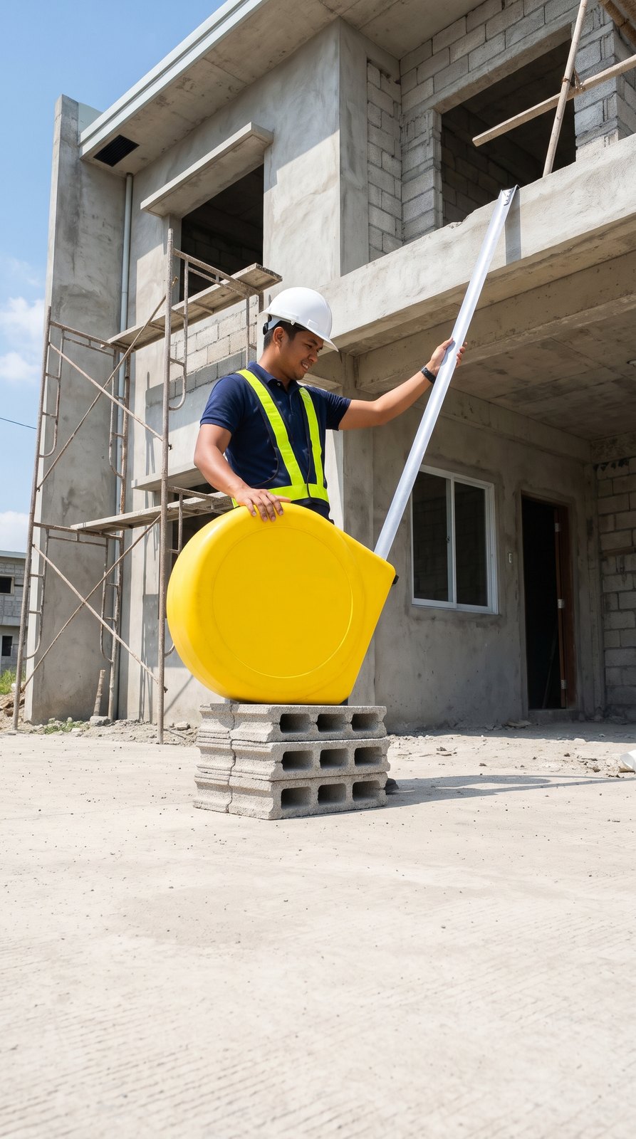 Construction customer asking a question on Messenger