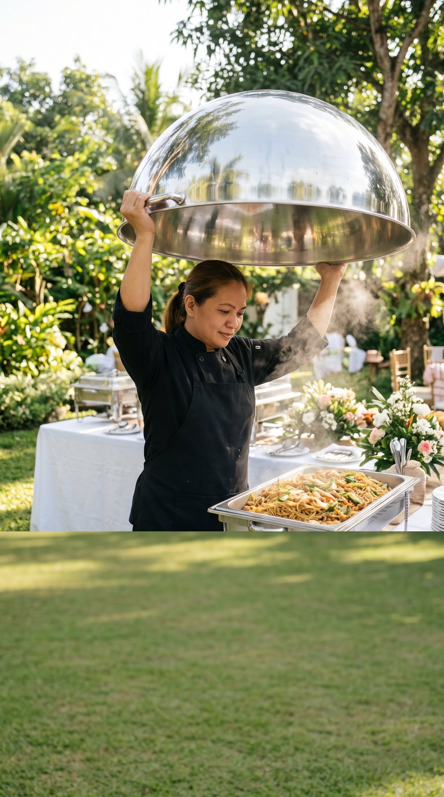 Events & Catering customer asking a question on Messenger