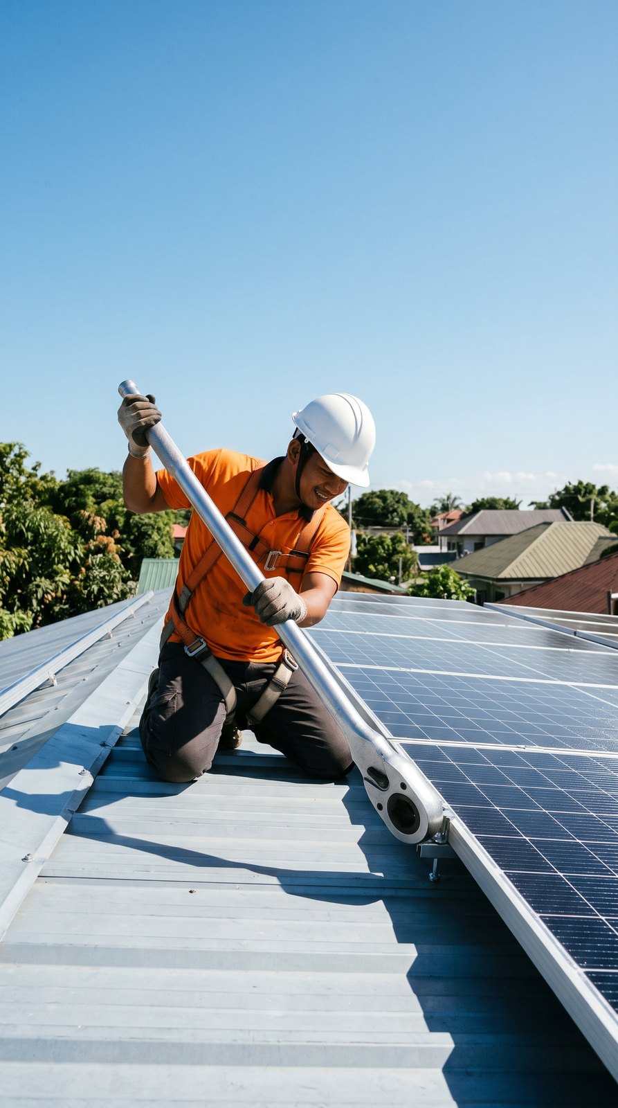 Solar customer asking a question on Messenger
